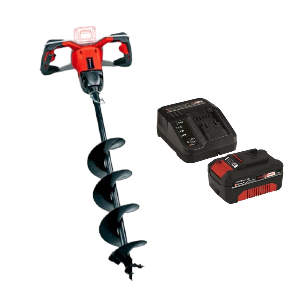 Combo Ahoyador De Tierra Inalámbrico Einhell 18/150 Li + Batería 4.0Ah 18V + Cargador