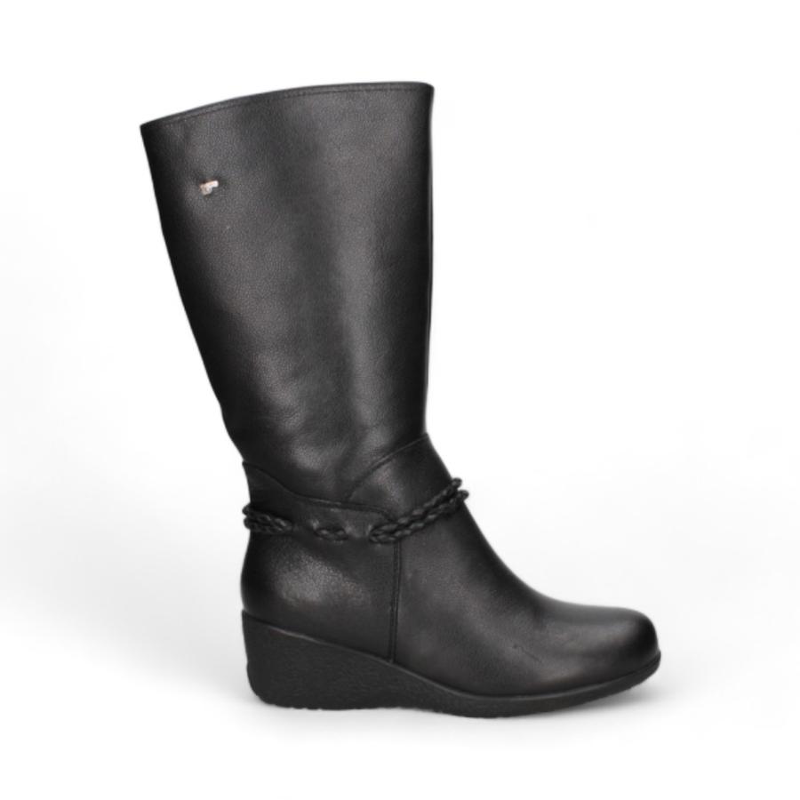 Botas Casuales Mujer 16 Hrs J009 Cuero NegroNegro 35 Ch
