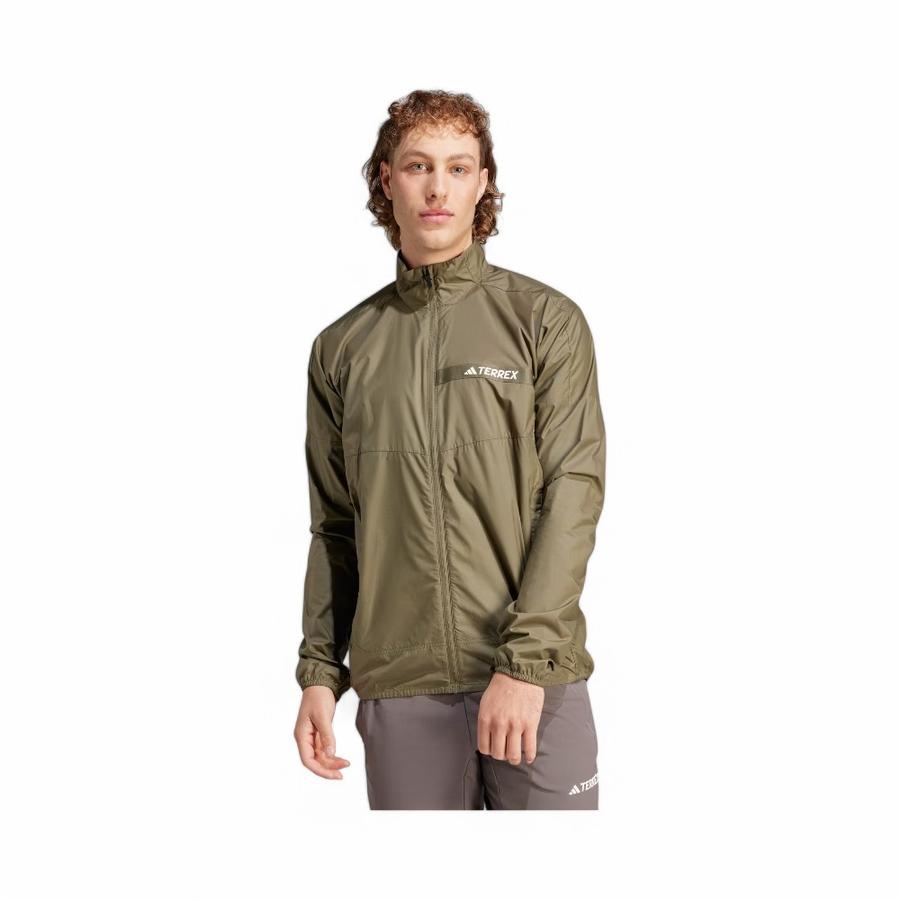 Cortavientos Hombre Adidas Terrex Multi Olivo