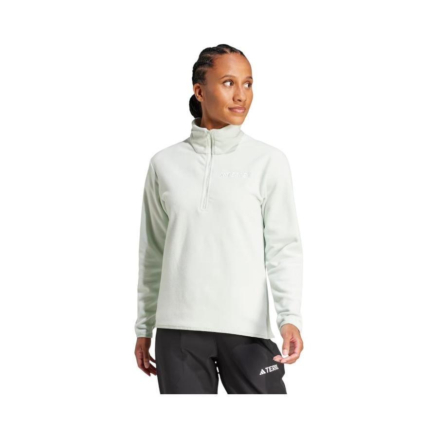 Polar Outdoor Mujer Adidas Essentials 1/2 Zip Verde Claro