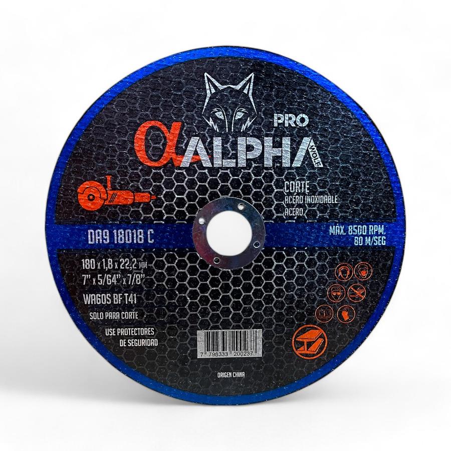 Disco De Corte Alpha Pro 7" 1.8 Mm Extra Fino