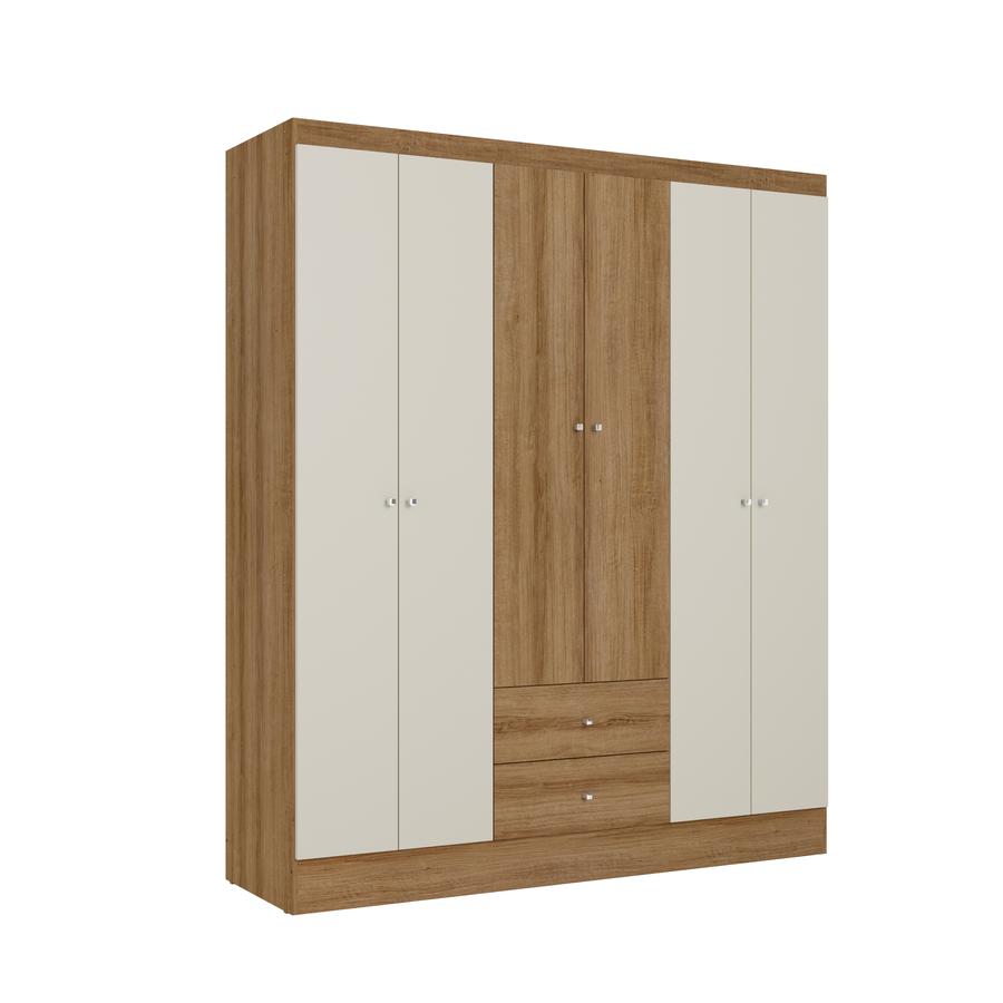 Closet Astro 6 Puertas  Almendra Off White