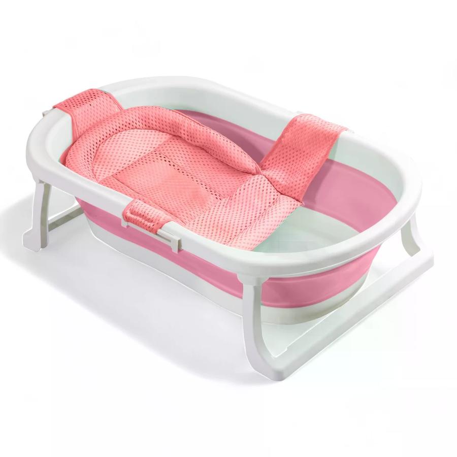 Bañera Jelly Bebesit Con Hamaca Rosa