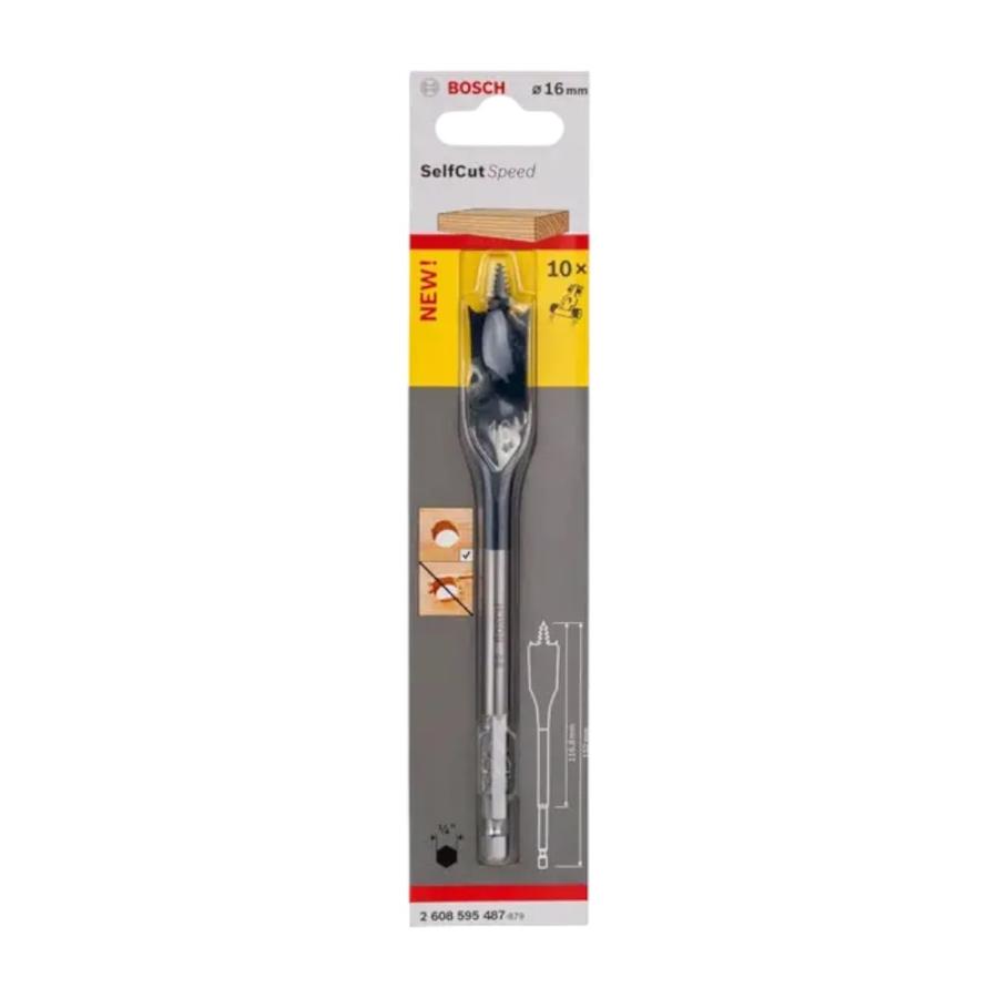 Broca Paleta para Madera Bosch 16X152 MM 