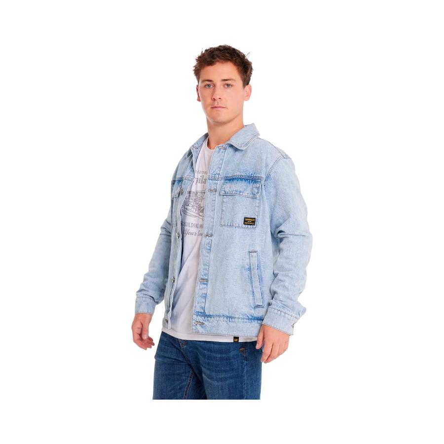 Chaqueta Denim Hombre Caterpillar Work Celeste