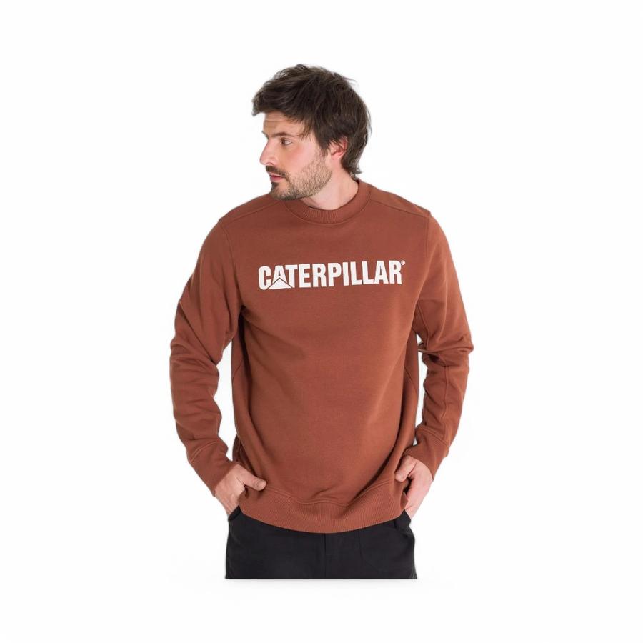 Polerón Hoodie Hombre Caterpillar Crewneck TerracotaTerracota S