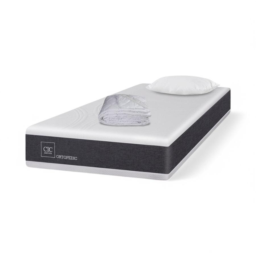 Colchón CIC Ortopedic 1.5 Plazas + Almohada + Cubrecolchón