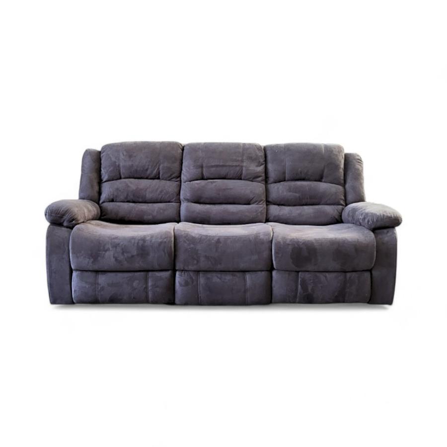 Sofá Reclinable Daniels Martell 3 Cuerpos Gris
