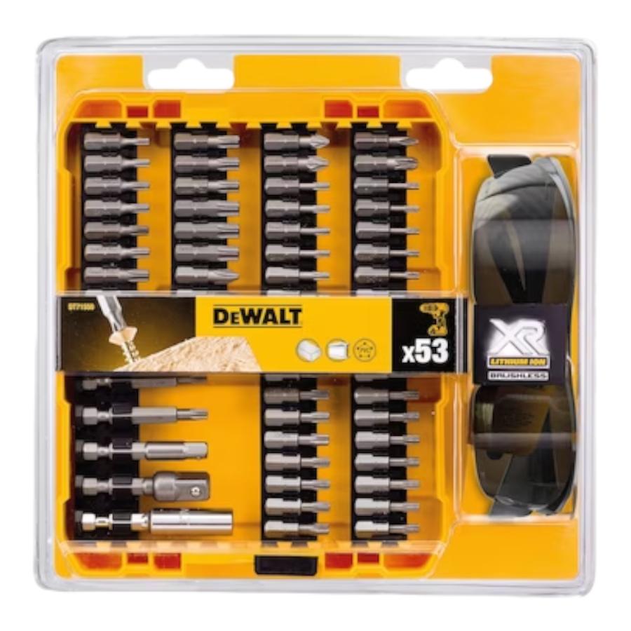 Set 52 Pzs Atornillar + Gafas Oscuras Dewalt