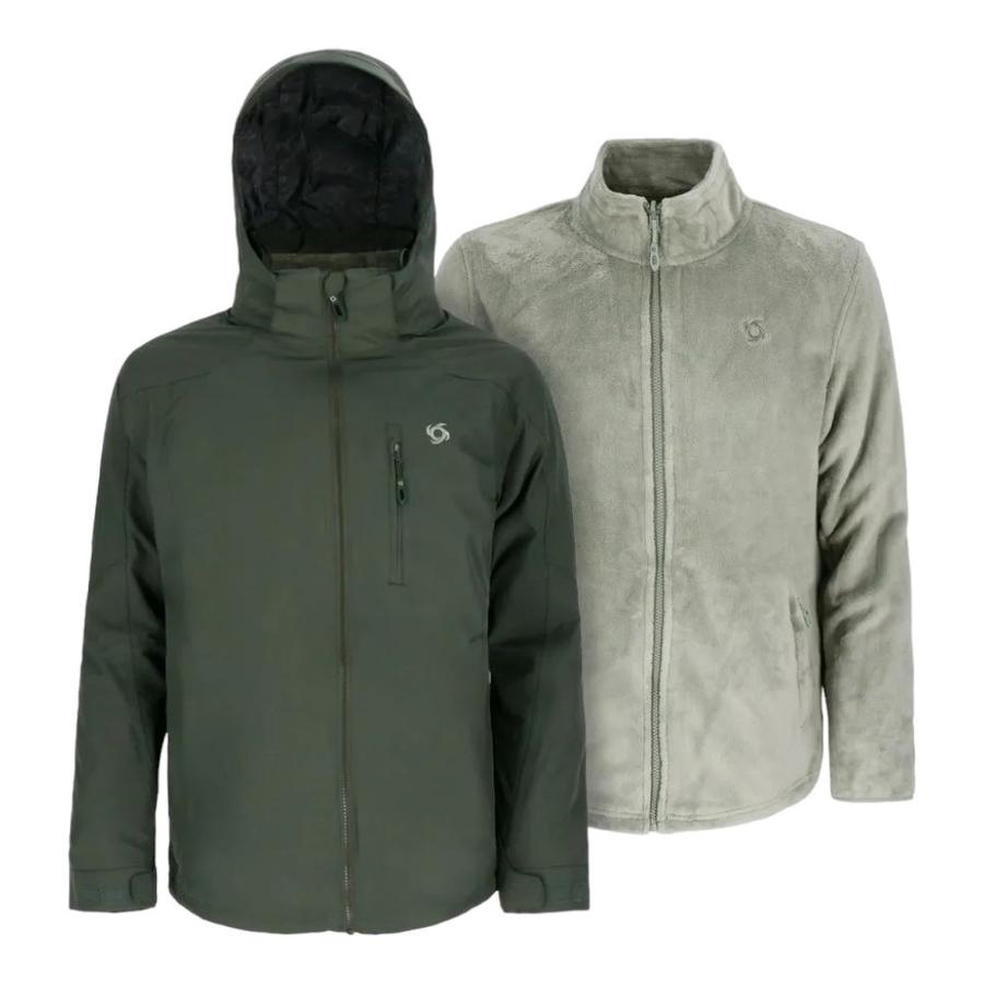 Chaqueta Outdoor Hombre Doite 3 En 1 Trevor Verde