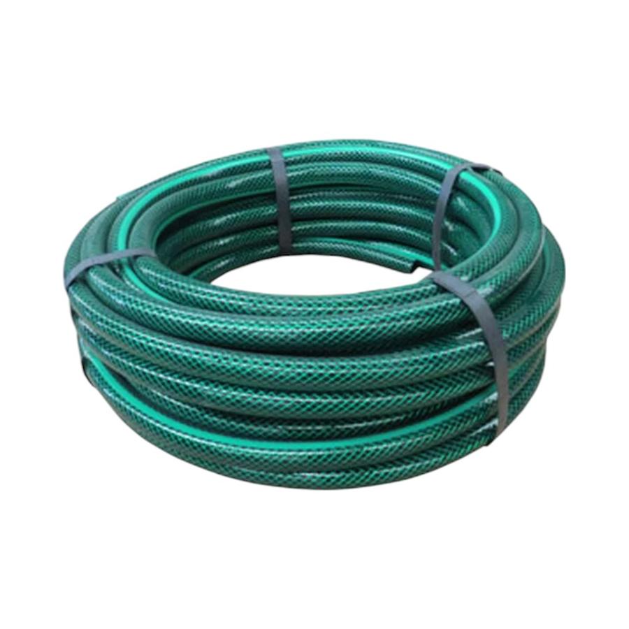 Manguera De Riego 3/4" Malla Verde Oscuro 50 Metros