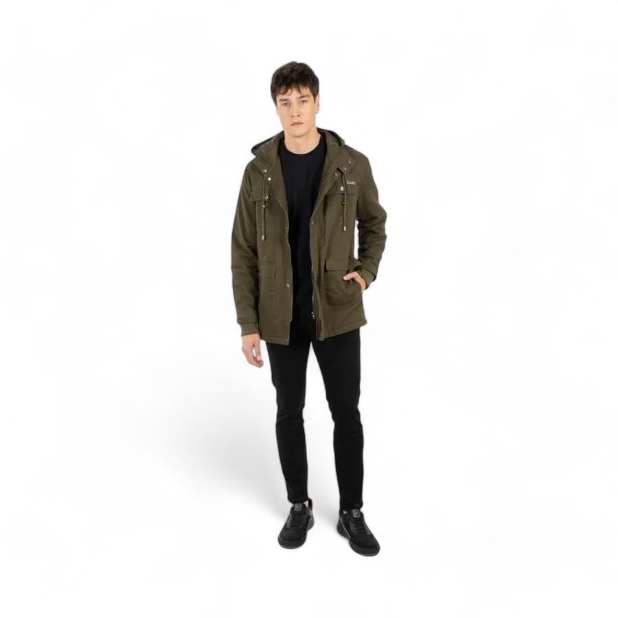 Chaqueta Casual Cazadora 3/4 Hombre Ellus Verde MilitarVerde S