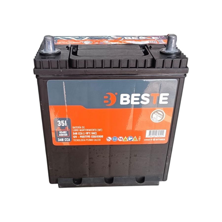 Batería Para Auto Beste 35 Amperes Positivo Izq. 12v 340CCA