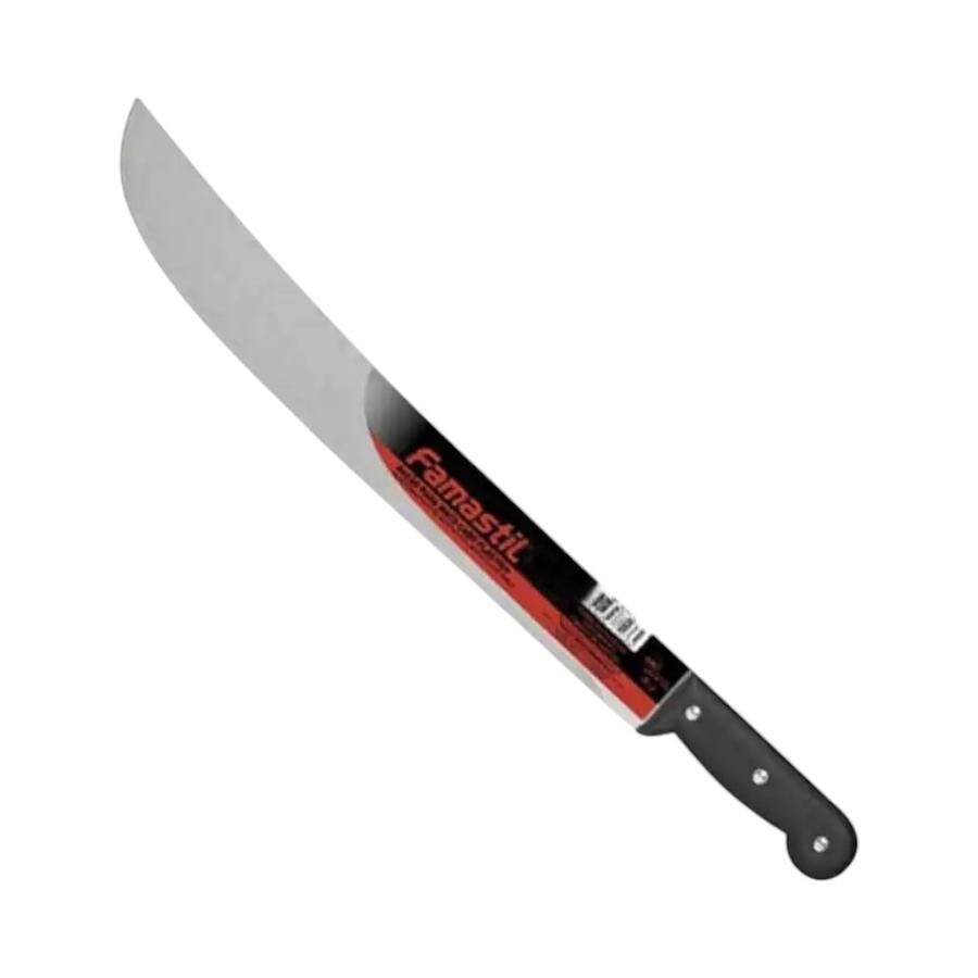 Machete Hoja Pulida 12" Con Mango Plástico Negro