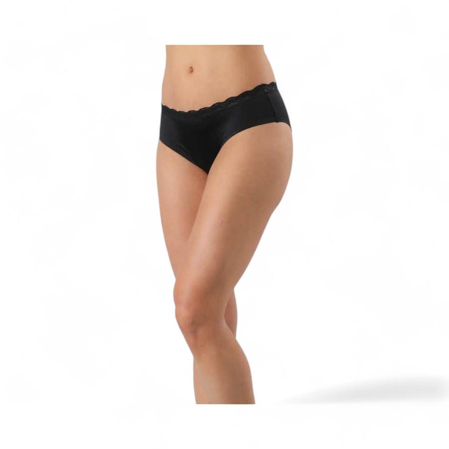 Pack 2 Pantaletas Mujer Flores 25217 Bonded NegroNegro S