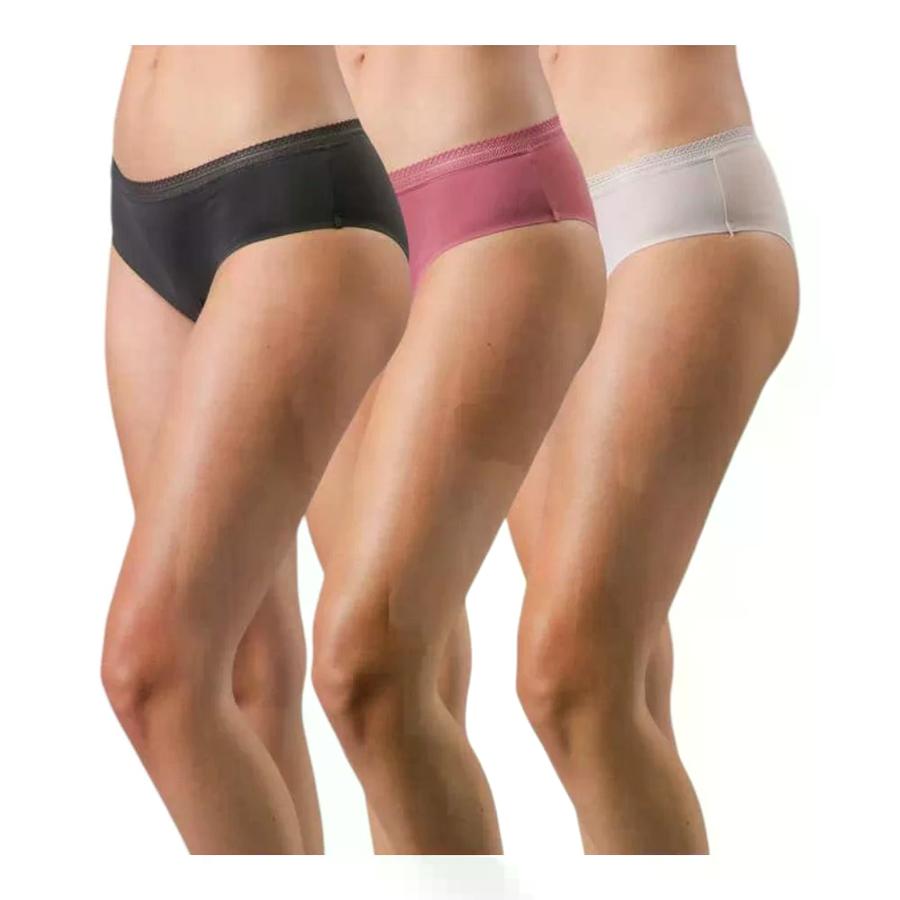 Pack 3x Pantaleta Flores Microfibra Bonded Mix 2