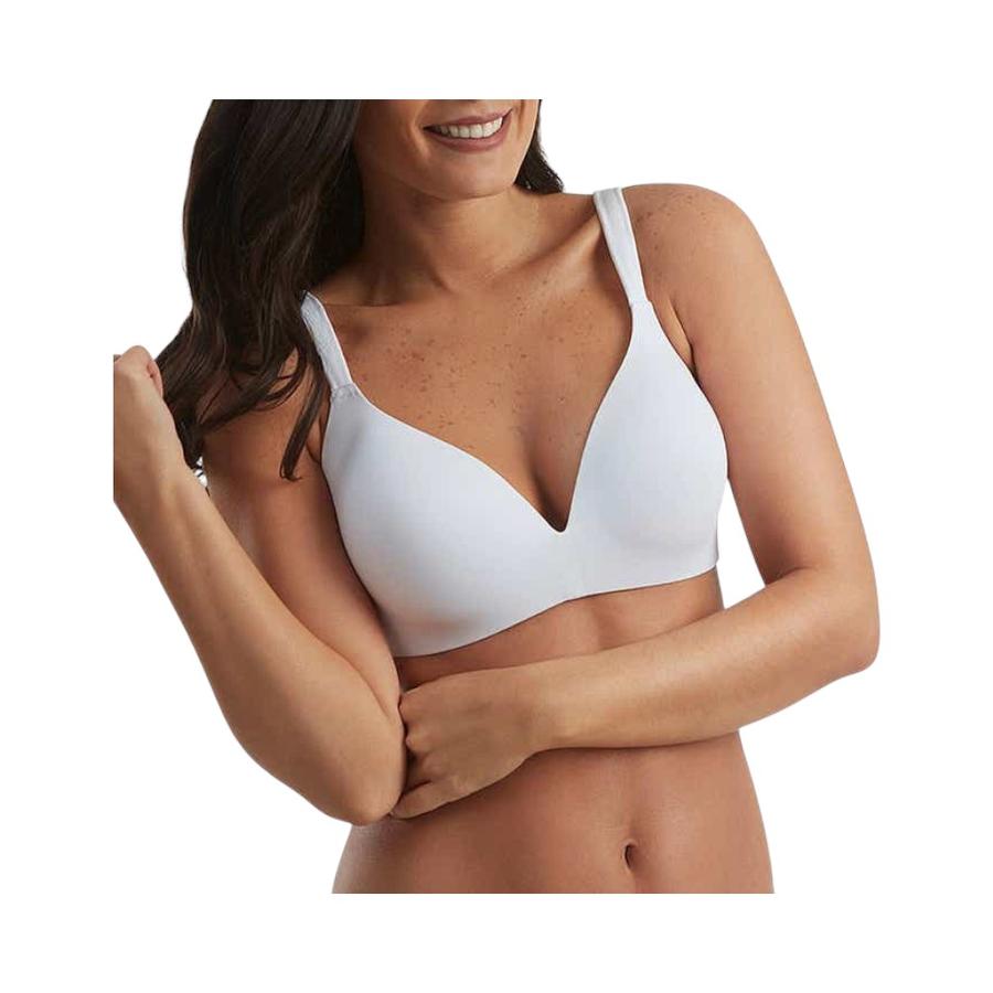 Sostén Mujer Flores 8182 Liso Sin Arco Copa B BlancoBlanco 36b