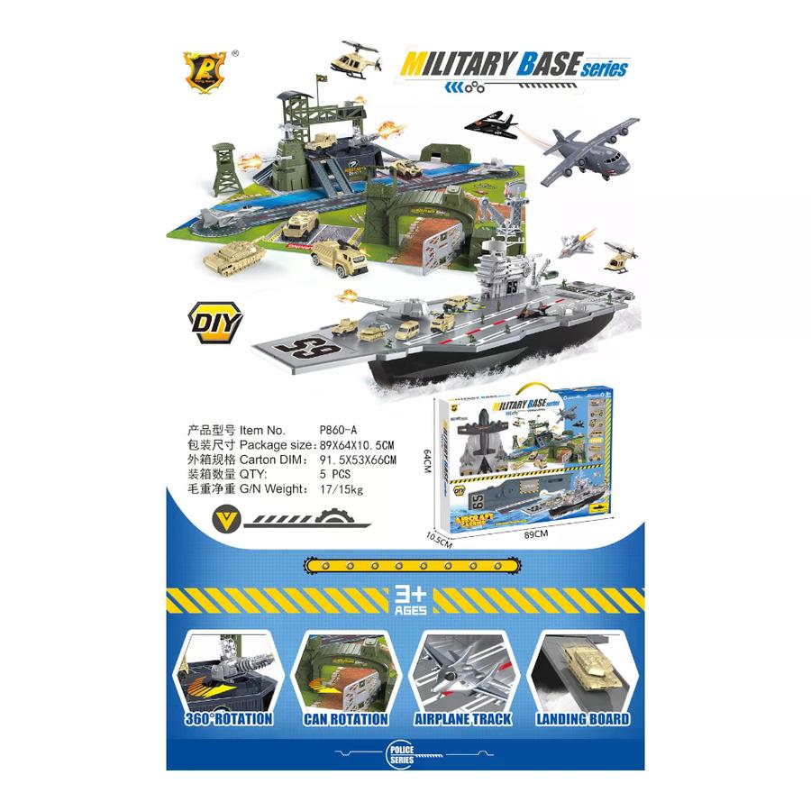 Set De Juego Militar Portaaviones Grande