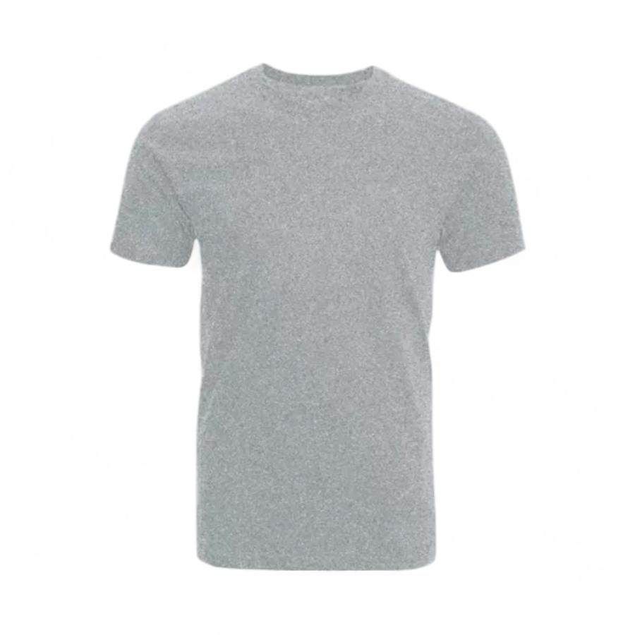 Polera Hombre Basica Lisa Manga Corta GrisGris S