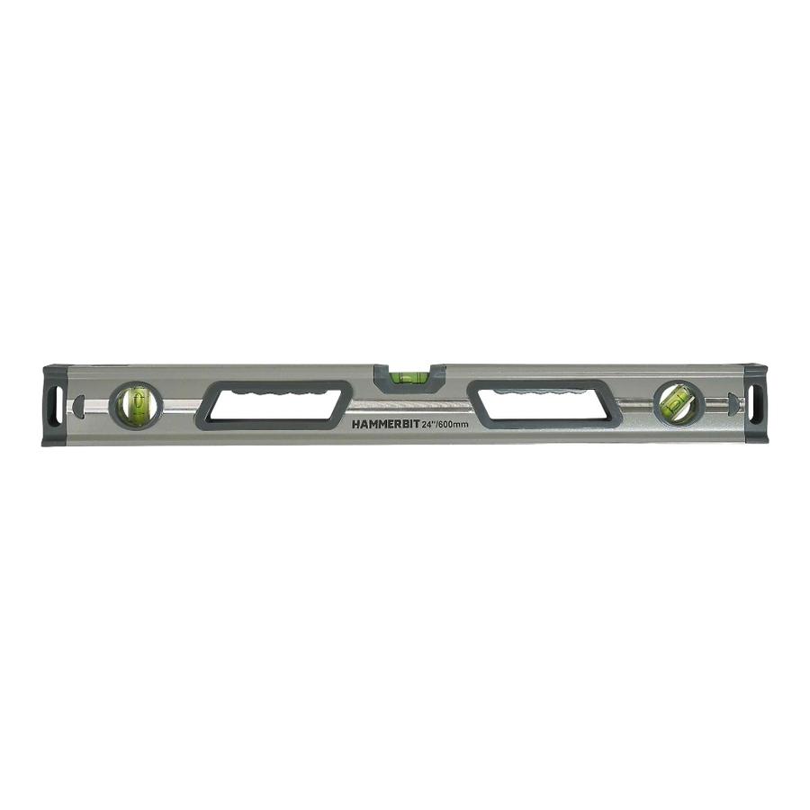 Nivel Magnetico 24" Con 3 Burbujas Hammerbit Plateado