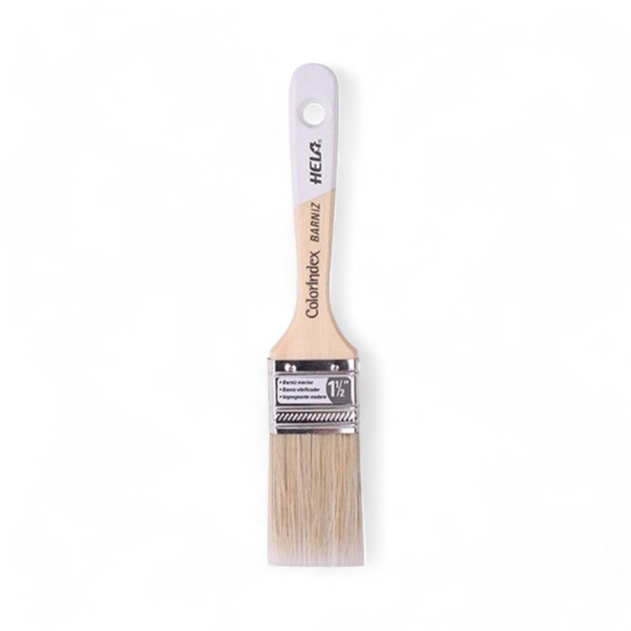 Brocha Hela Colorindex Barniz 1 1/2" Cerda Natural
