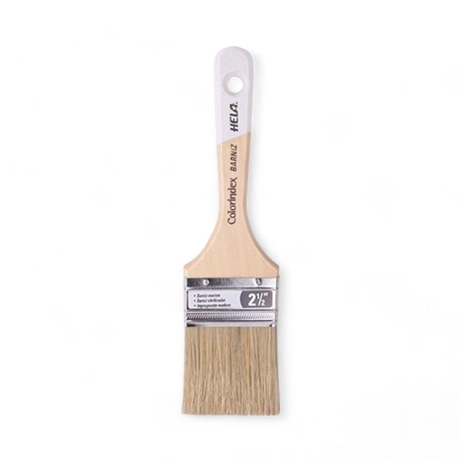 Brocha Hela Colorindex Barniz 2 1/2" Cerda Natural