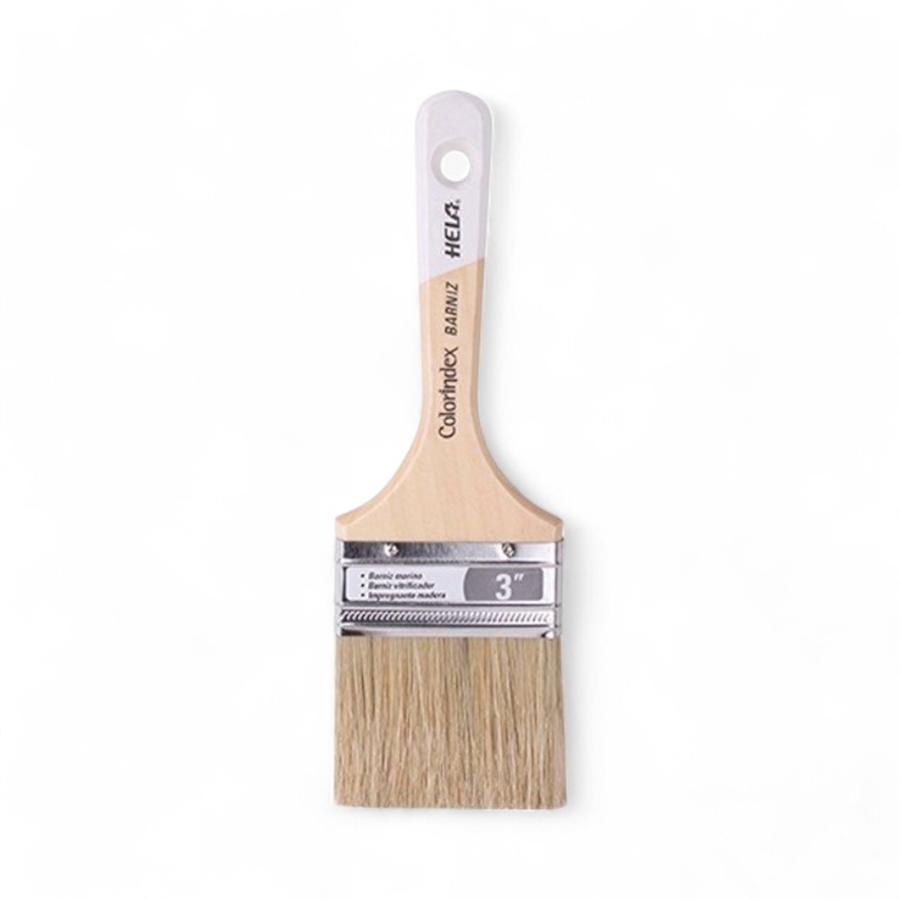 Brocha Hela Colorindex Barniz 3" Cerda Natural