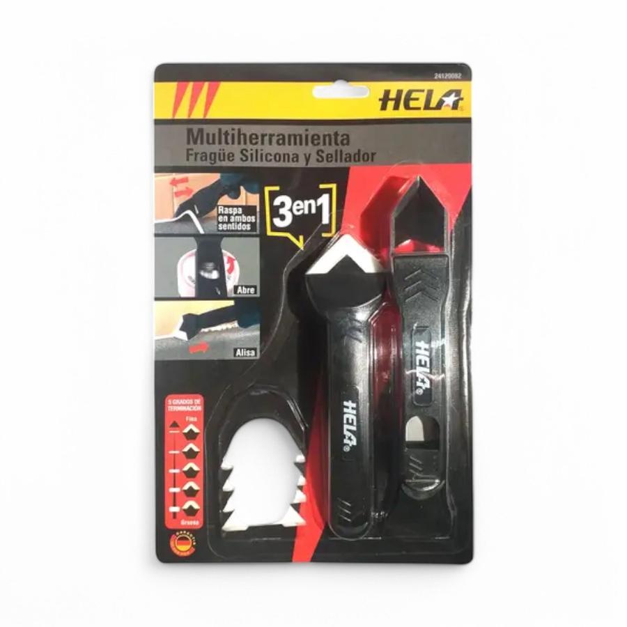 MultiHerramienta 3 En 1 Hela Fragüe Silicona Y Sellador 