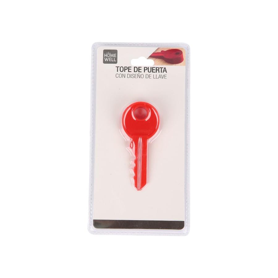 Tope De Puerta Llave Home Well Rojo