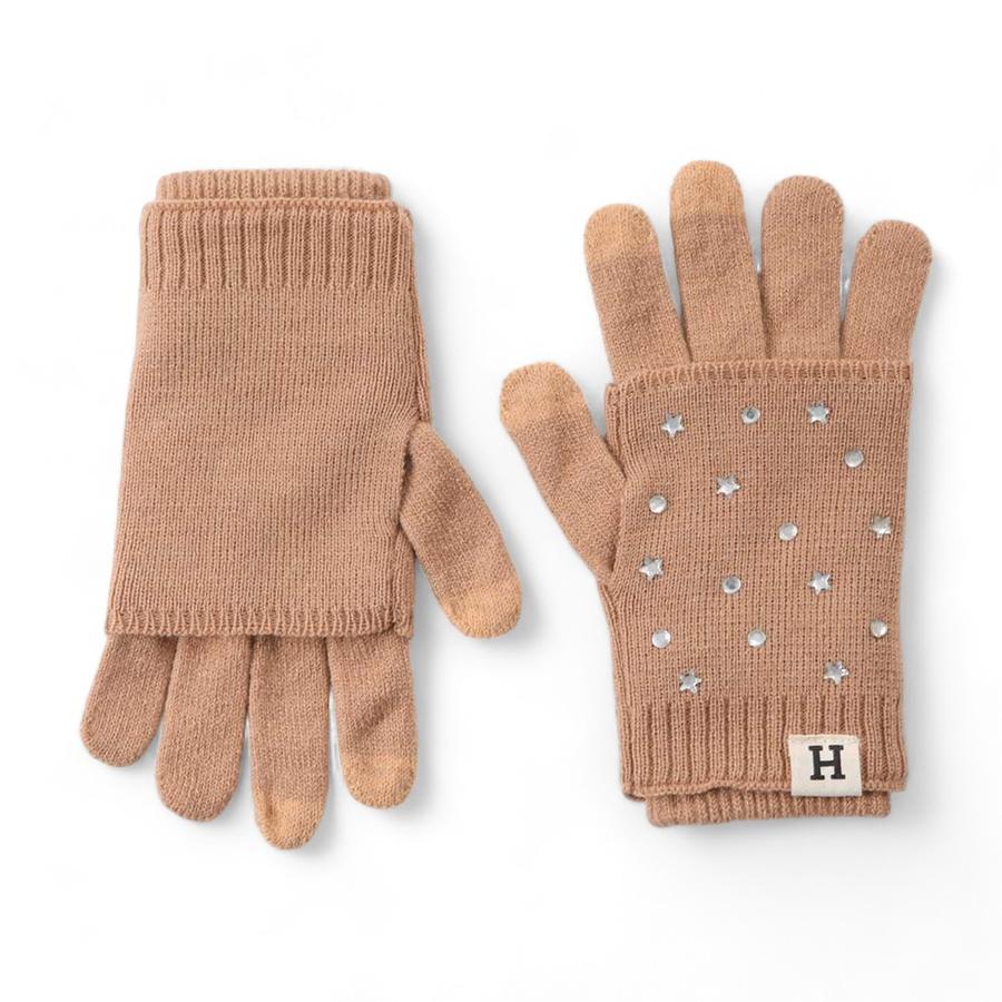 Guantes Mujer Studs Humana Café