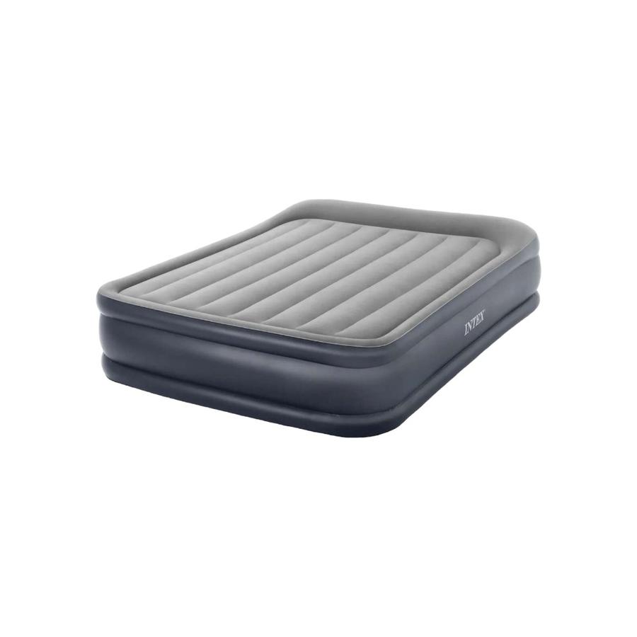 Colchon Inflable 2 Plazas Intex Deluxe Gris