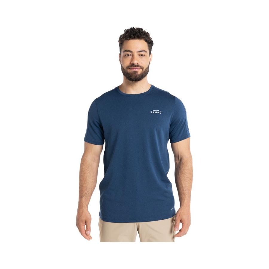 Polera Hombre Kannu Sport Manga Corta Azul