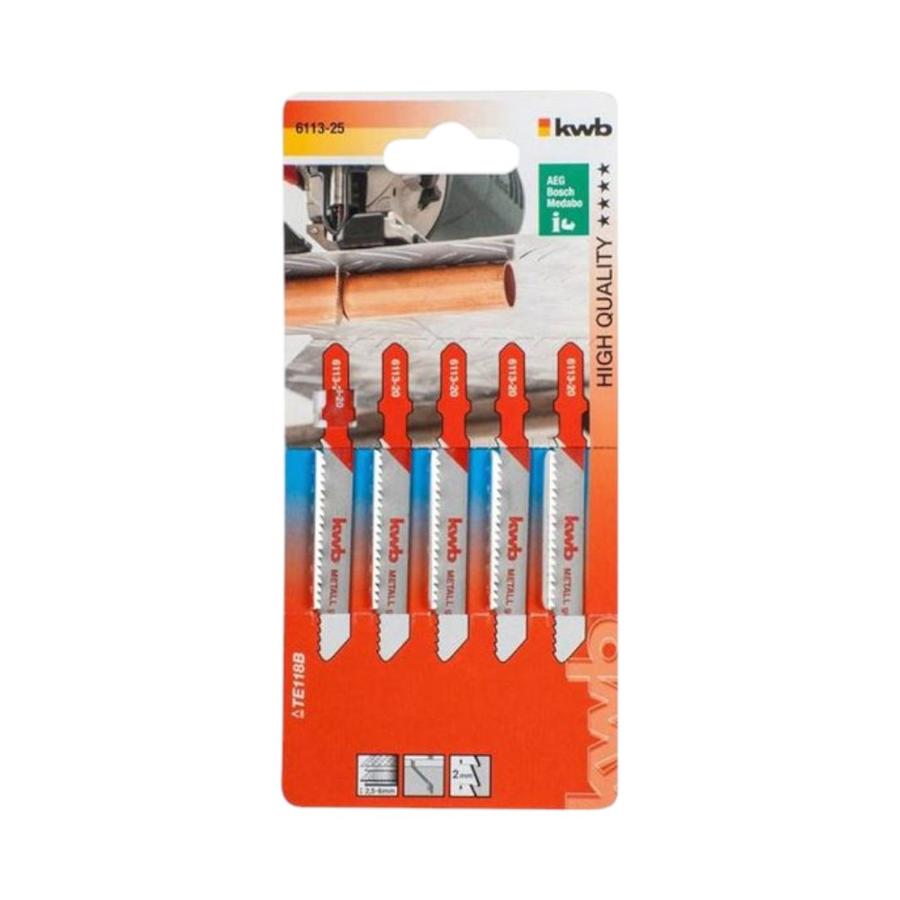Set 5 Hojas Sierra de Calar KWB Metal
