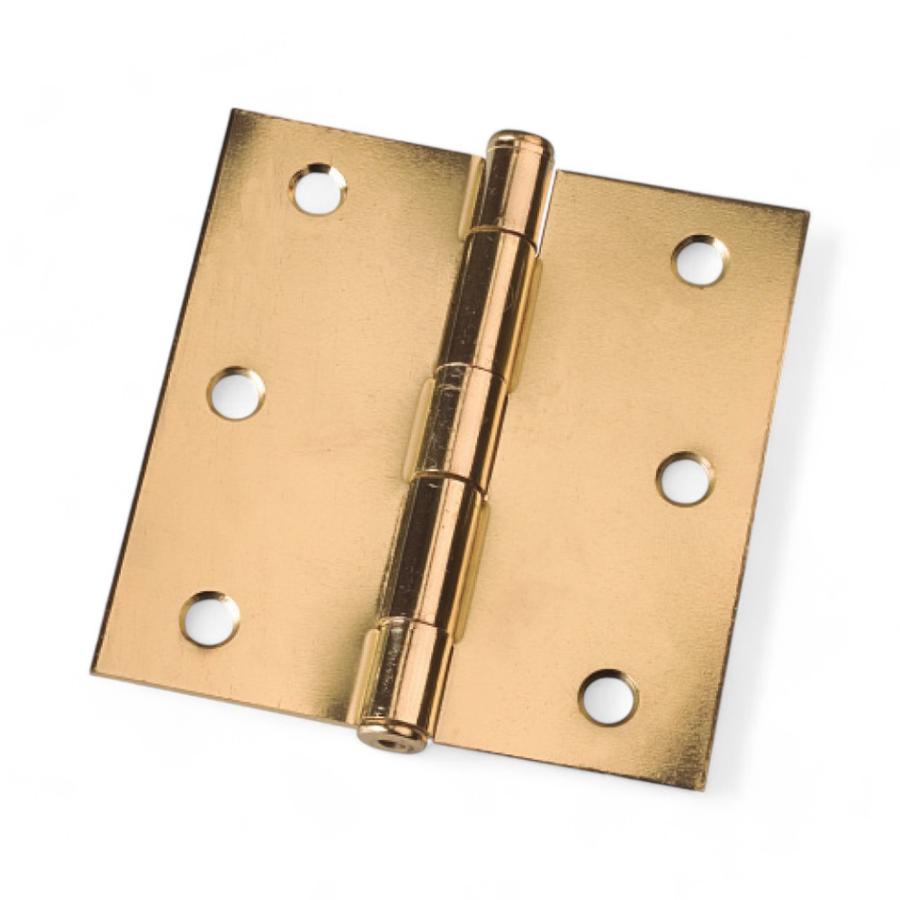 3 Bisagras Lioi L-86 3"x3" Latonado + Tornillos
