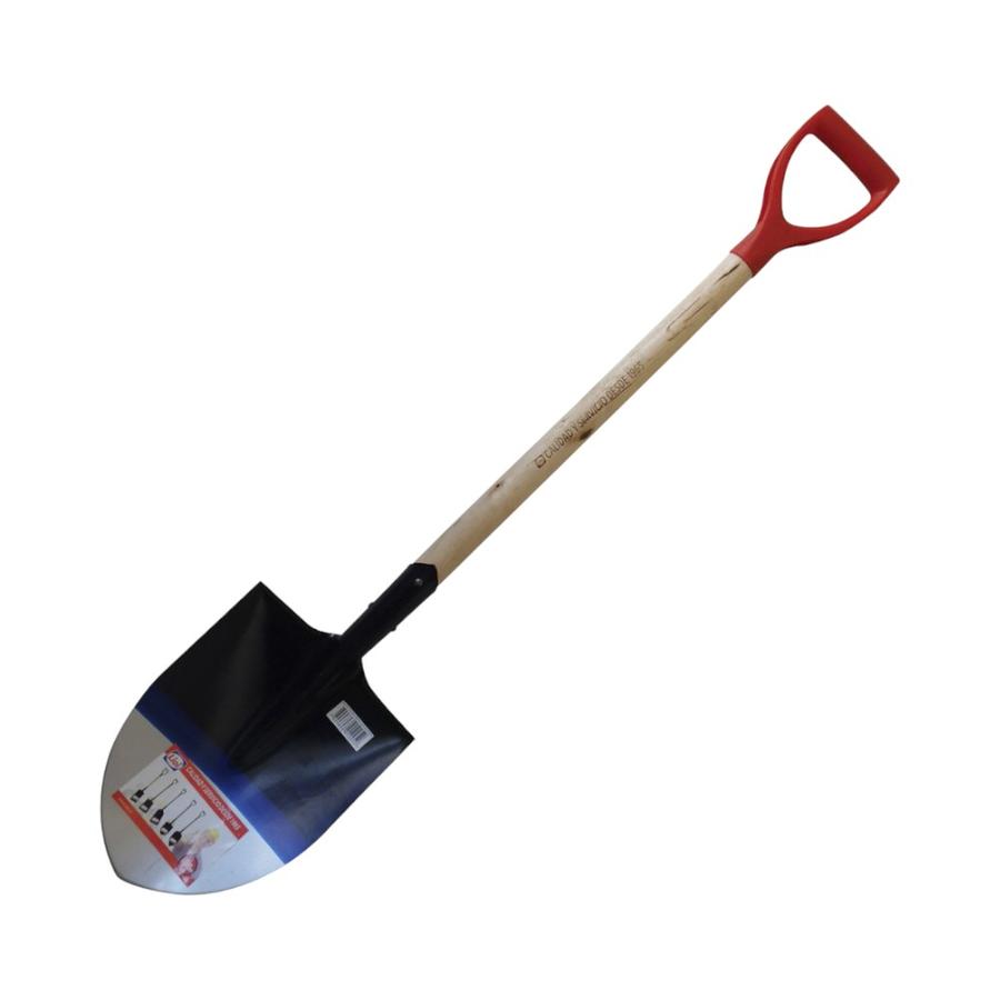 Pala Punta Huevo Lioi Mango Madera Asa Plastica Rojo