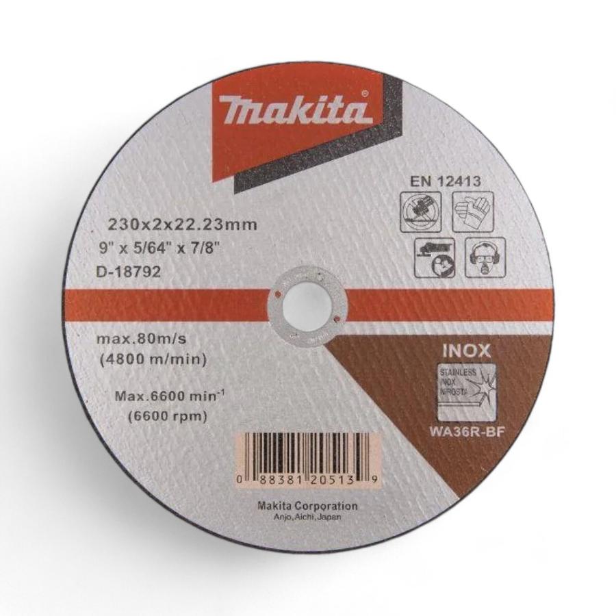 Disco De Corte Makita 9" Recto Acero Inoxidable