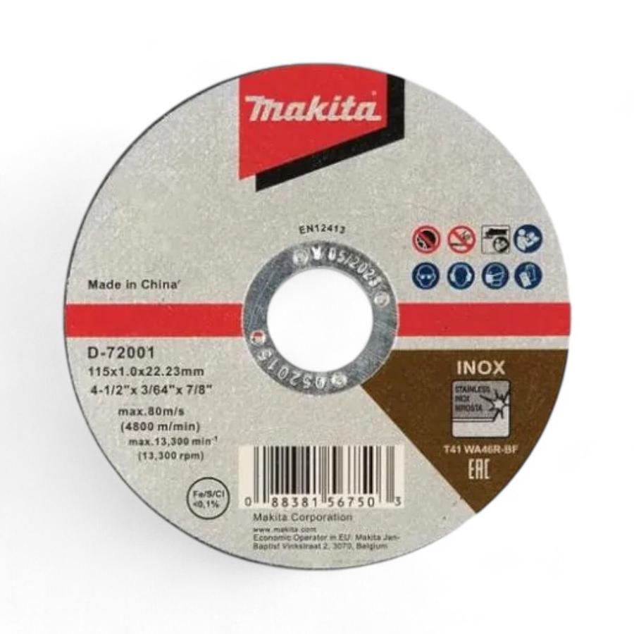 Disco De Corte Makita 4 1/2" Acero Inoxidable