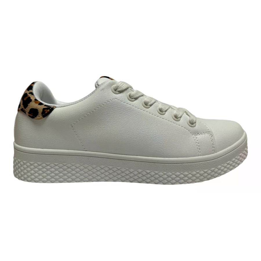 Zapatillas Urbanas Mujer Maria Pia Animal Print Blanco