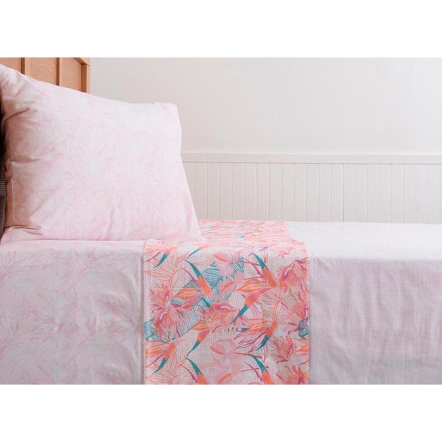 Juego Sábanas Cama 1.5 Plazas 180 Hilos Mashini Paradise