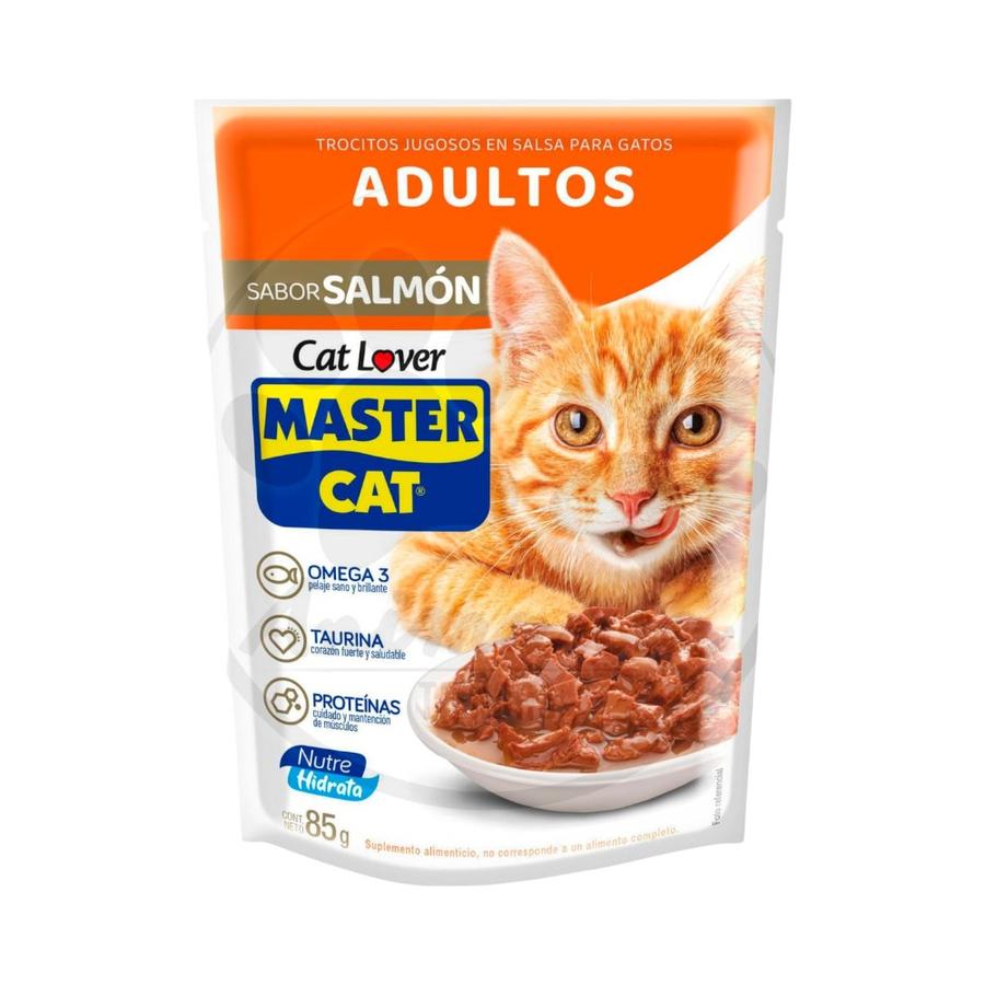 Sobre De Comida Para Gato Adulto Master Cat Salmón 85g