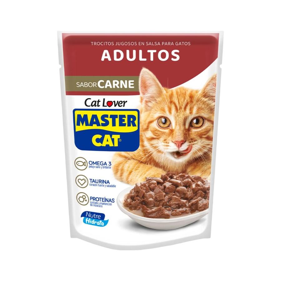 Sobre De Comida Para Gato Adulto Master Cat Carne 85g