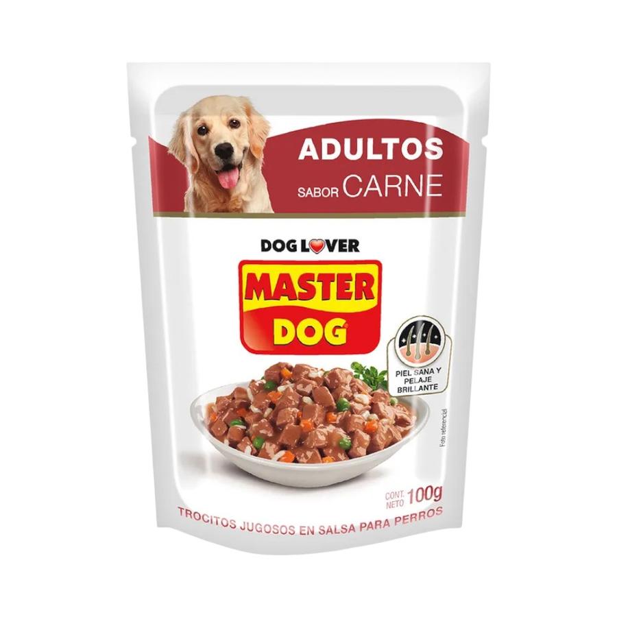 Sobre De Comida Master Dog Adultos Carne 100g