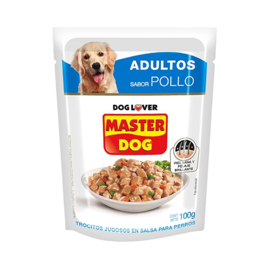 Sobre De Comida Para Perro Adulto Master Dog Pollo 100g