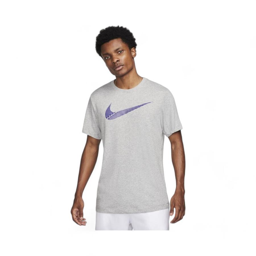 Polera Deportiva Hombre Nike Dri-Fit Manga Corta GrisGris S
