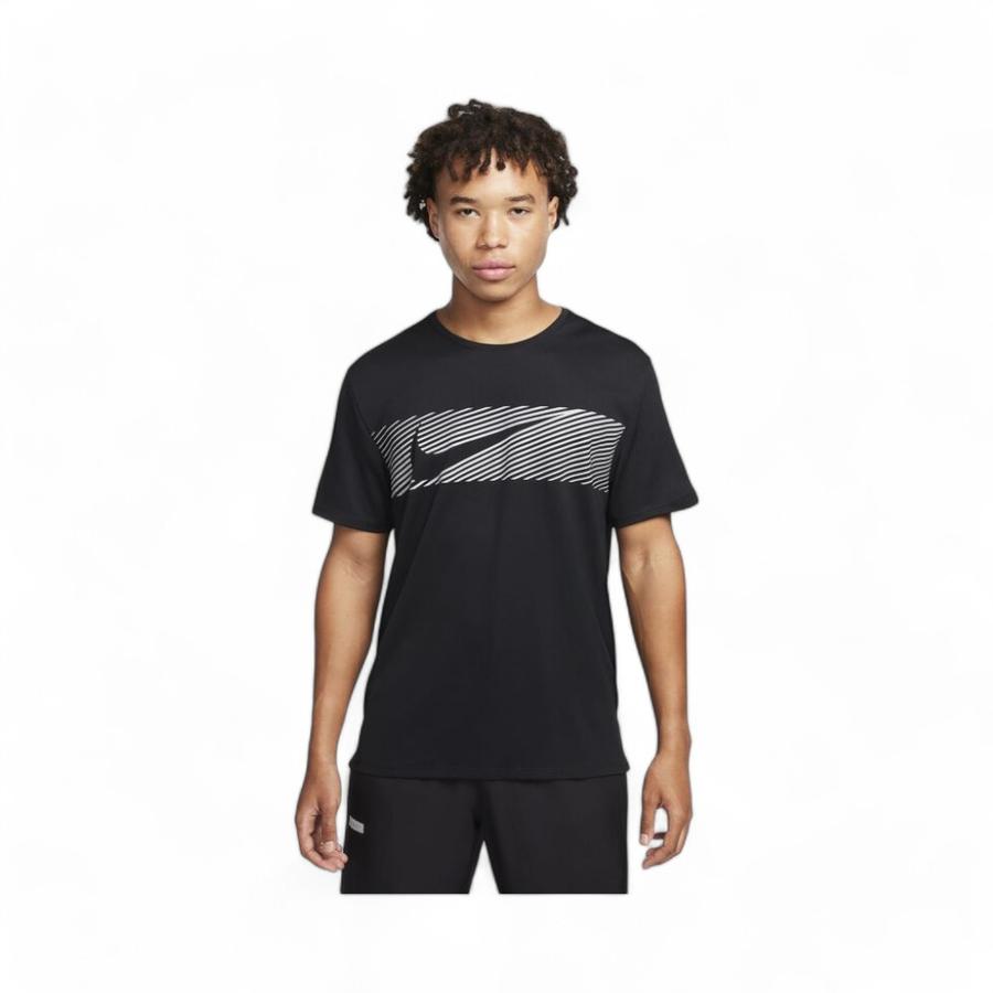 Polera Hombre Nike Miler Flash NegroGris S