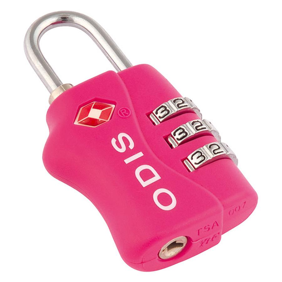 Candado Profesional ODIS 33mm Rosado Viajes TSA