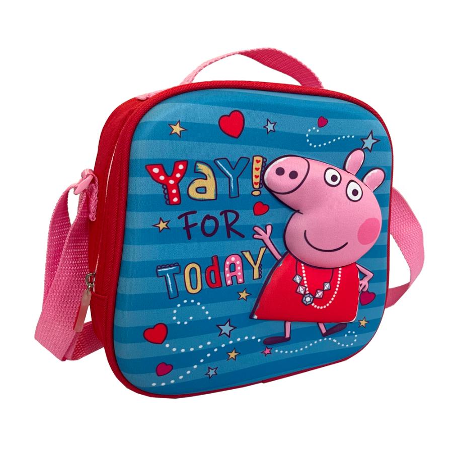 Lonchera Intek Cuadrada Peppa Pig 3D