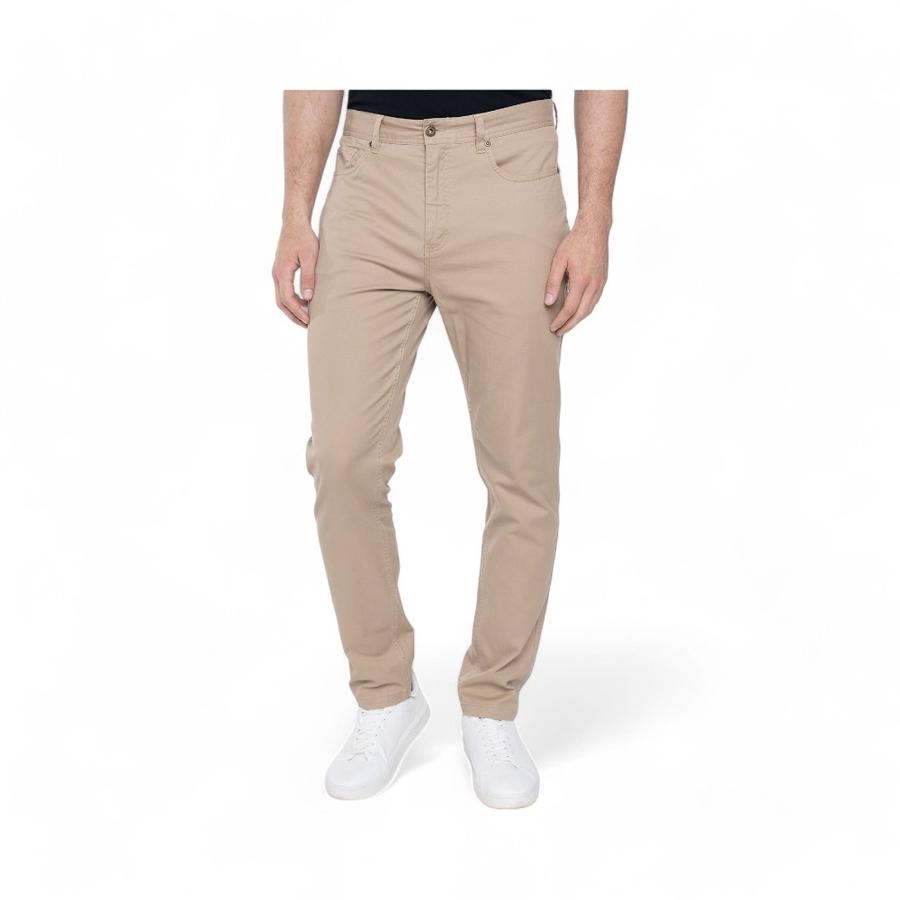 Pantalón Gabardina Hombre Potros Atenas Slim Fit Beige