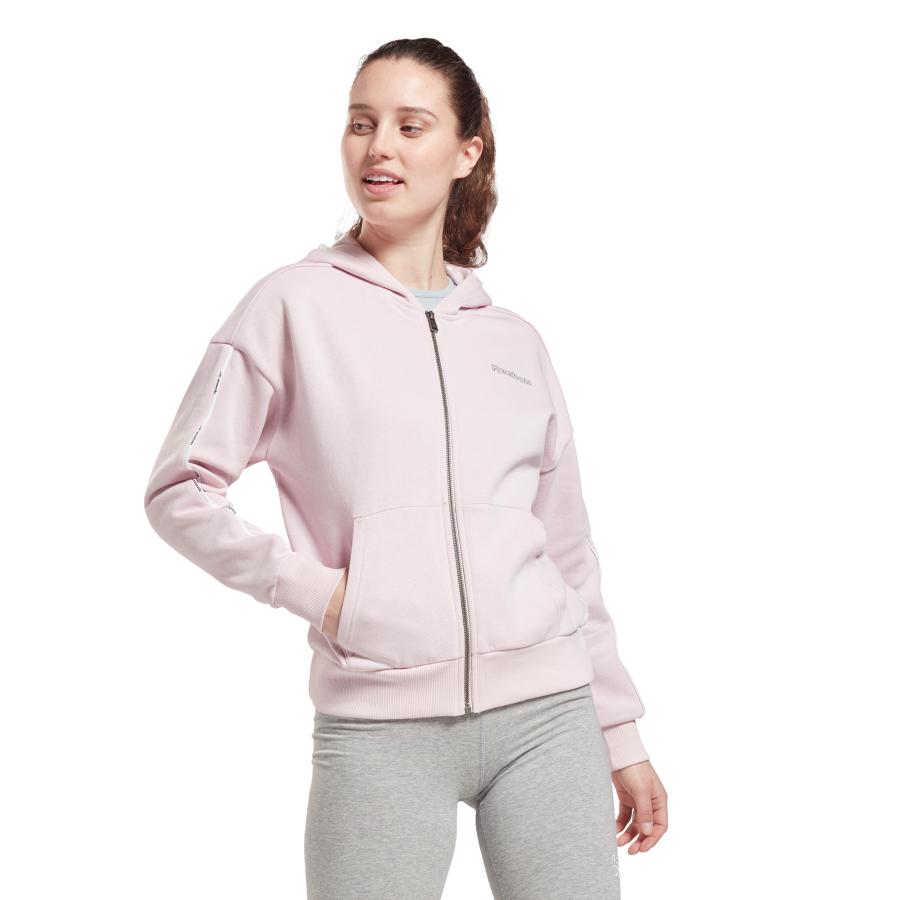 Polerón Con Cierre Mujer Reebok Rosa