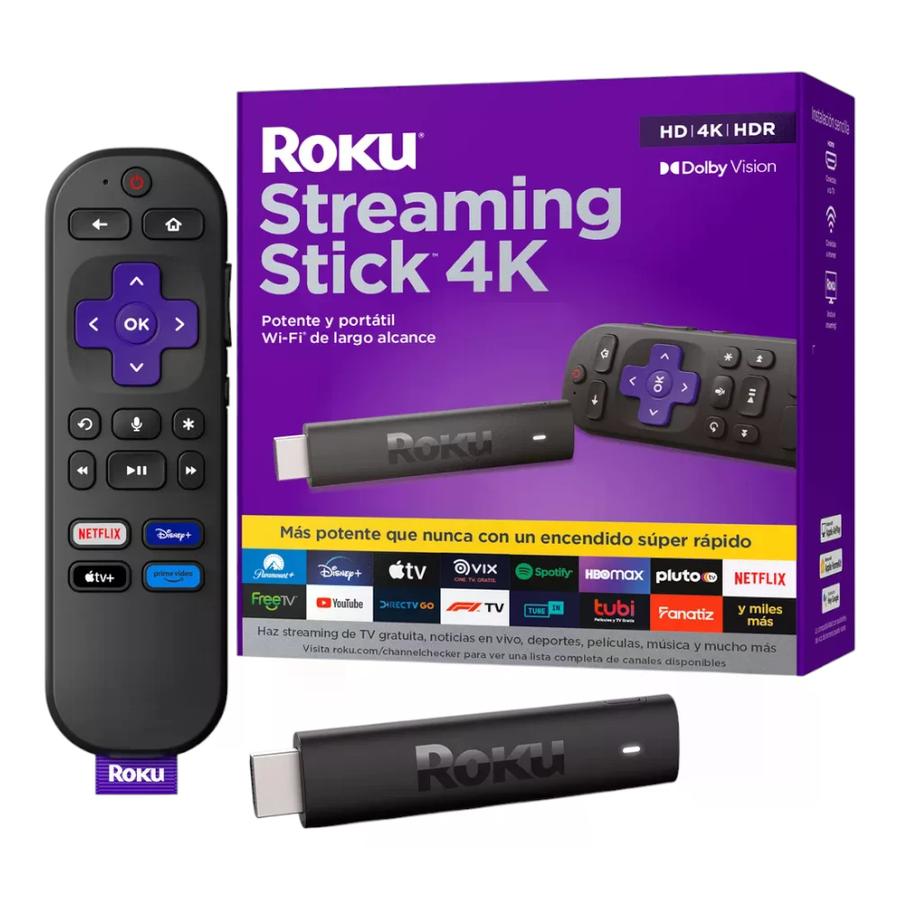 Roku Stick 4K Reacondicionado Mod Negro